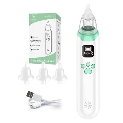 Electric Newborns Baby Nasal Aspirator Nose Cleaner Hygienic Nose Snot Cleaner • £14.99