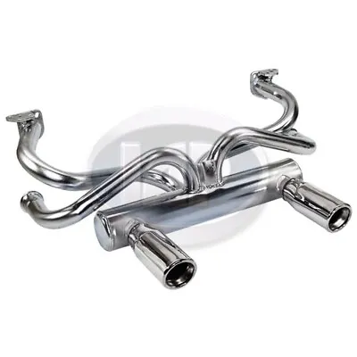 $169.95 • Buy Vw Galvanized 2 Tip Deluxe Exhaust System, Air-cooled Volkswagen Beetle & Ghia