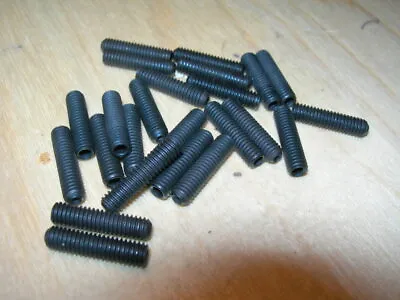 1/4   5/16  UNF (Unified Fine)  Black GRUB Screws (Cup Point)   Packs Of 5 • £3.39