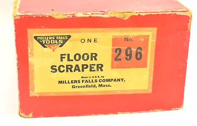 Millers Falls No 296 Wood Handle Scraper W/ Box Spare Parts • $59.95