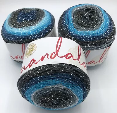 Lion  Brand Yarn Mandala Sparkle Yarn 3X150g Cakes • £21.99