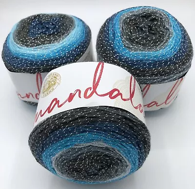 Lion  Brand Yarn Mandala Sparkle Yarn 3X150g Cakes#s13 • £1.20