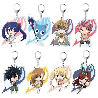 Fairy Tail Anime Character Keychain Keyring Keyfob. New • £3.99
