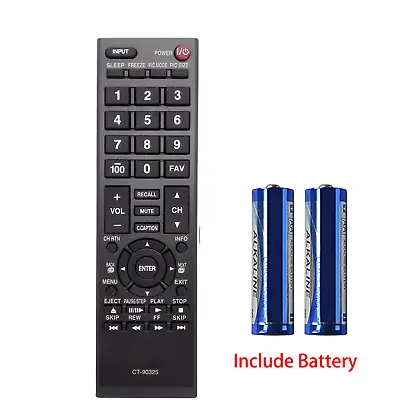CT-90325 New Remote For Toshiba TV 52XV645U 55G300U 26LV47 32DT2U1 With Battery • $7.27