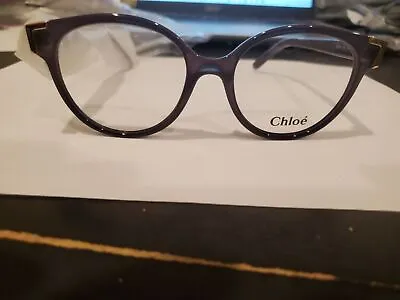 NEW Chloe CE2694 036 Women Eyewear Transparent Dark Grey Round 52/17/140MM ITALY • $36