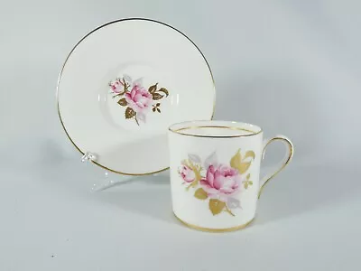£18.40 • Buy Vintage Aynsley Crocus Rose 2pc Demitasse Coffee Cup Saucer Duo Set Bone China