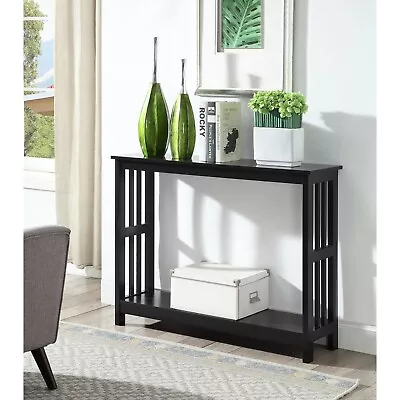 Small Mission Console Table Accent Entryway Sofa Hall Entry Slim Narrow Shelf • $115.99