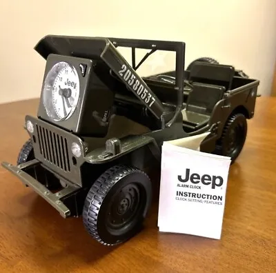 New WW2 JEEP Wrangler Action Alarm Clock With Instructions • $59.99