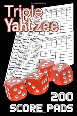 Triple Yahtzee 200 Score Sheets: Triple Yahtzee Score Pads Triple Yahtzee G... • $73.25