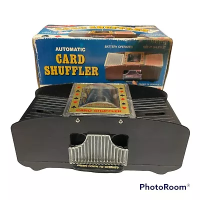 Vintage Automatic Card Shuffler Still In Original Box Game Night Bar Sports • $30