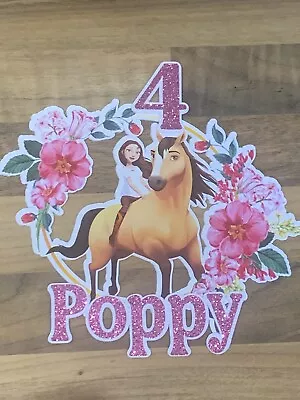 Horse Cake Topper Personalised Any Name And Age • £6.99