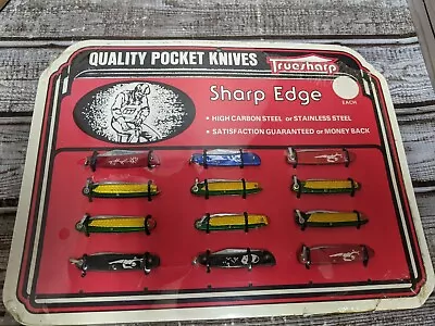 Vintage True Sharp Mini Pocket Knife Knives Country Store Display • $39.99