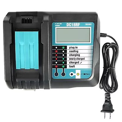 Battery Charger DC18RF 18V LXT Lithium-ion For Makita 14.4V-18V Li-lon Battery • $21.89