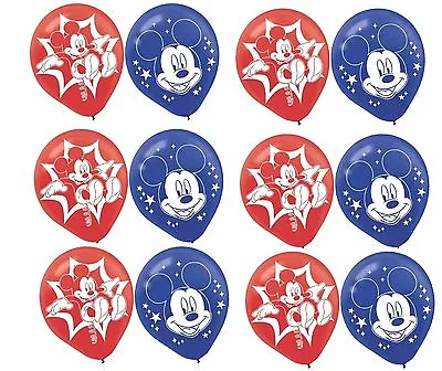  (24ct) Disney Mickey Mouse Birthday Latex Balloons Party Supplies 12  • $12.99