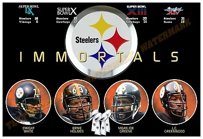 THE STEELERS ‘STEEL CURTAIN’ — GREATEST DEFENSE OF ALL TIME 19x13 SPECIAL POSTER • $17.95