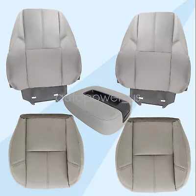 Driver & Passenger Bottom And Top Seat Cover Gray For 2007-2014 Chevy Avalanche • $96.95