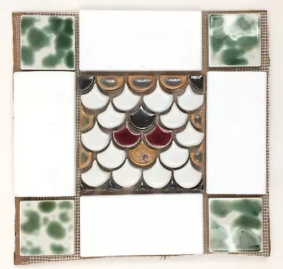 Handmade Tile Mosaic Backsplash 1/4 To 3/8 Thick 10  X 10  Mounted On Mesh • $159