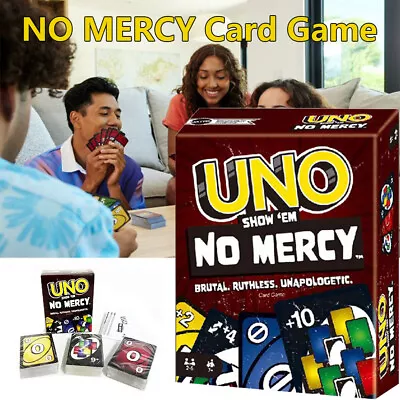 UNO Show ‘em No Mercy Card Game For Kids Adults & Family Night Parties Travel • £7.58