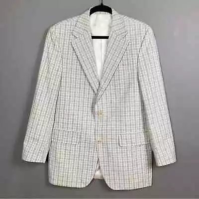 J. Press Sport Coat Blazer Men's Size 38R NWT Multi District Check Plaid Cotton • $144.95