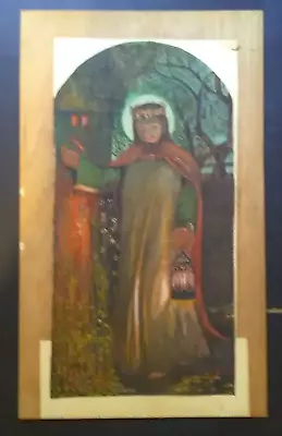 After William Holman Hunt Gouache Painting Light Of The World 1937 Christ • £135