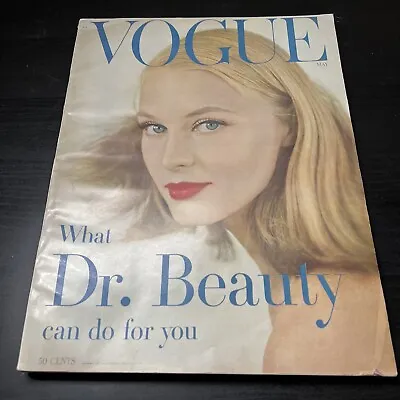 Vintage 1950s Vogue Magazine May 1957 Dr Beauty Fashion Cole Porter House Ads • $50