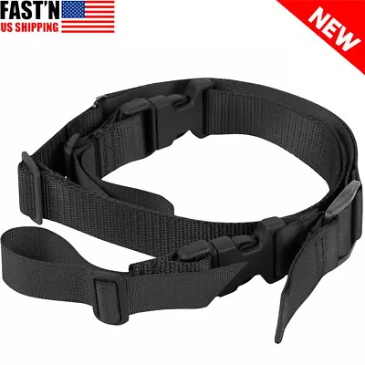 Tactical 3 Point Gun Sling Shoulder Strap Rifle Rope Belt Hunting Accessories • $9.59