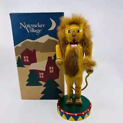 VTG Nutcracker Village Circus Lion Old World Christmas 1998 Faux Fur 840001 • $18