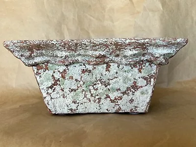 Vintage Rustic Terra-Cotta Rectangle Pot/Vessel With A Thick Layer Of Glazes • $85