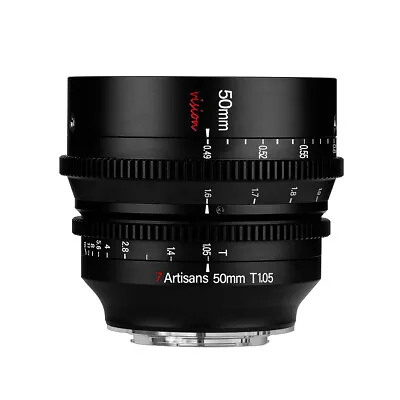 $658.90 • Buy 7Artisans Cine Lens 50mm T1.05 For Sony E NEX A5000 A5100 A6000 A6400 A6600