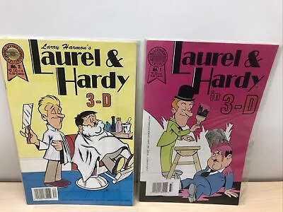 1987 Laurel & Hardy 3D Comic Books 1 And 2 Blackthorne 3-D • £10.44