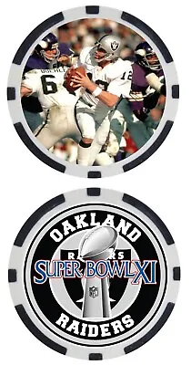 Super Bowl Xi - Oakland Raiders - Poker Chip/ball Marker • $13.29