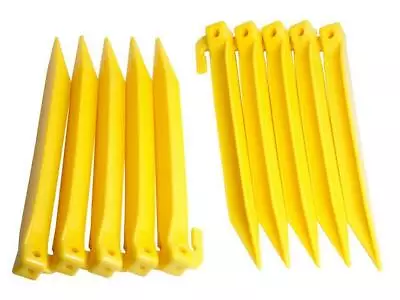 Halfords Plastic Power Tent Pegs 10 Pack 20cm New With Tag Free P&P UK • £8.93