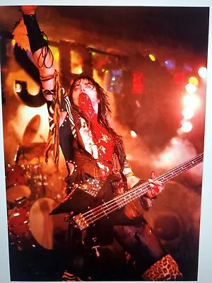 Custom Printed Poster 24x32 BLACKIE LAWLESS WASP Live Promo Rob DRINKING BLOOD  • $49.99