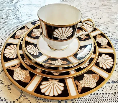 China Mikasa Fish Shell Onyx Complete 5 Piece Place Setting For 12- 60PCS Total • $799.99