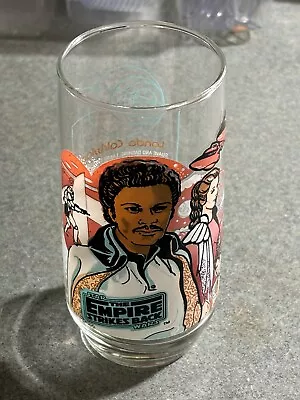 1980 Star Wars Empire Strikes Back Lando Leia Glass Burger King Coca Cola • $9.95