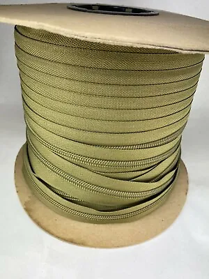 10 Ft YKK Zipper 9CF 3/4 In Chain Coil Zipper Tape Military COYOTE C0509 • $14.99