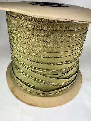 36 Ft YKK Zipper 9CF 3/4 In Chain Coil Zipper Tape Military COYOTE C0509 • $29.99