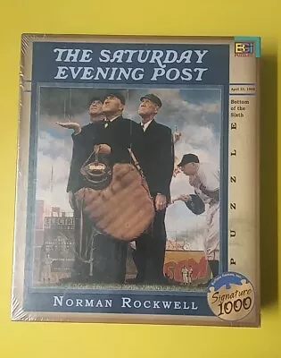 The Saturday Evening Post Norman Rockwell Bottom Of The Sixth 1000 Piece Puzzle  • $21.88