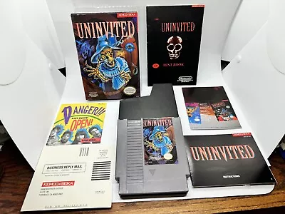 Uninvited NES Nintendo CIB Complete W/ Rare Hint Book Guide Near Mint! • $499.99