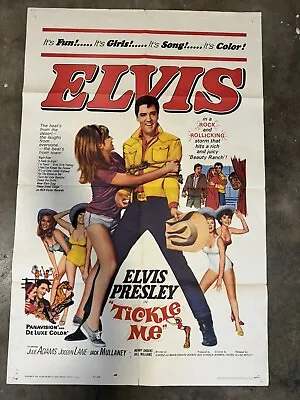 Elvis Presley Tickel Me 1 Sheet Movie Poster 1965 The Kingoriginal • $199.99