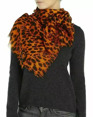 Alexander Mcqueen Scarf Cashmere Silk Skull And Animal Print 50  Square $725 • $391.51