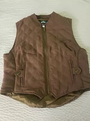 Mountain Horse Equestrian Vest Quilted Dark Brown Adjustable Size 38 Medium  • $24.99