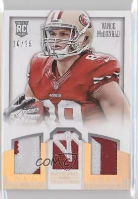 2013 Panini National Treasures Trio Prime /25 Vance McDonald #39 Rookie RC • $52.29