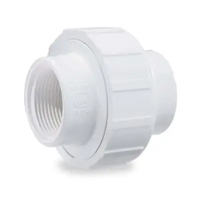 Thrifco 8114990 1-1/4 Inch Threaded X Threaded PVC Union SCH 40 • $12.74