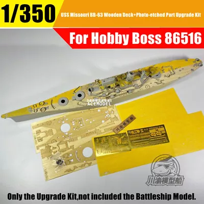 1/350 USS Missouri BB-63 Battleship Wooden Deck+PE Part For Hobby Boss 86516 • $43.95