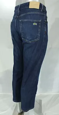Lacoste Jeans Mens Slim Fit Blue Denim - W34 L28 • £25.85