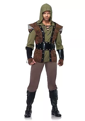 Robin Hood Medieval Man Prince Thieves Fancy Dress Up Halloween Adult Costume • $70.95