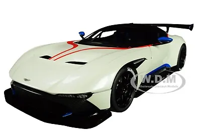 Aston Martin Vulcan Stratus White W/red & Blue Stripes 1/18 Car By Autoart 70261 • $229.99