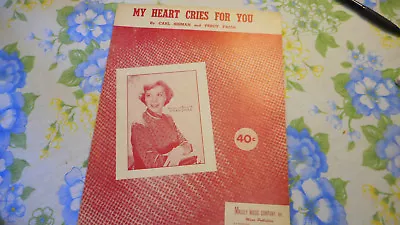 Dinah Shore My Heart Cries For You 1950 Photo Sheet Music • $5.99