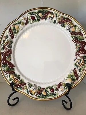 $26.90 • Buy Waterford Holiday Heirlooms 8  HH Garland Dessert Plates (Set Of 2)